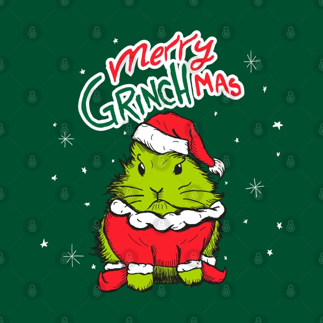 Merry Grinchmas bunny by Nina_R