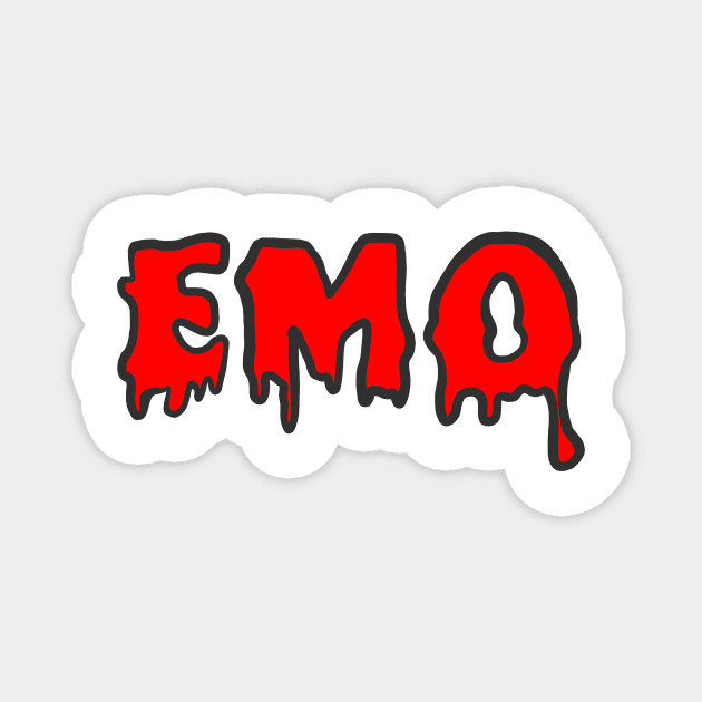 Red EMO Magnet by JuliesDesigns