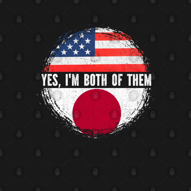 Half American Half Japanese USA Flag Japan Heritage Half American Half Japanese TShirt