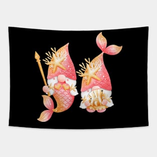 Cute Mermaid Gnomes Mermaid Lover Mermaid Life Tapestry