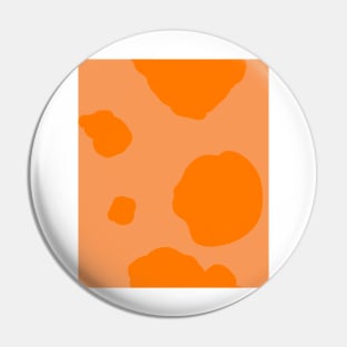 Cow Spots in Orange Pin