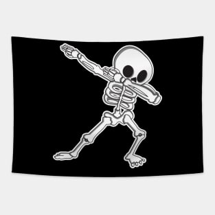 'Dabbing Skeleton' Awesome Costume Halloween Tapestry