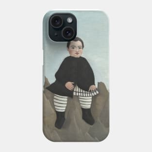 Boy on the Rocks by Henri Rousseau Phone Case