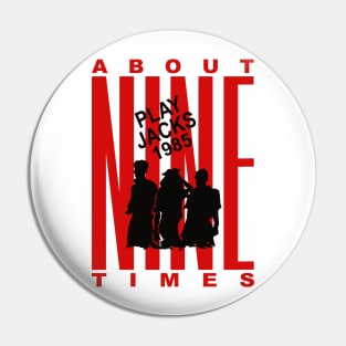 T-Shirts & More_About 9 Times_Play Jacks 1985 Pin