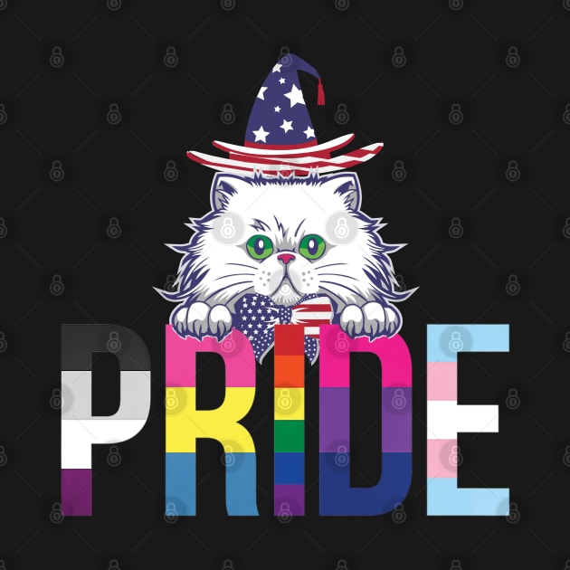 Pride Cat /pride allyship by Wine4ndMilk