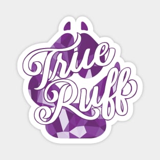 True Ruff Purple Paw Magnet