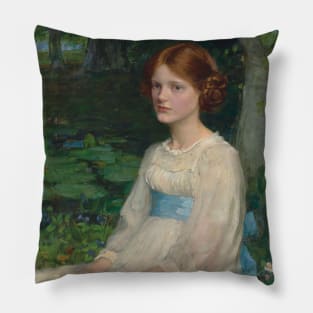 Miss Betty Pollock by John William Waterhouse Pillow