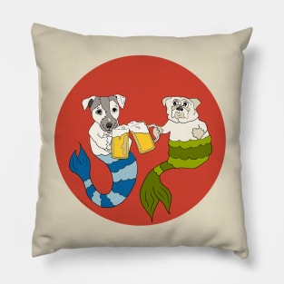 Beer Buddy Mermutts Pillow