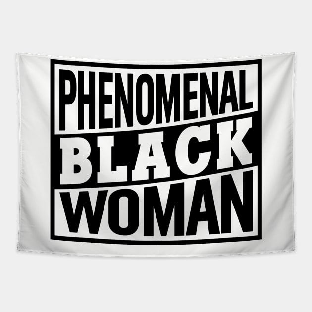 Phenomenal Black Woman, Black Women, Black Queen Tapestry by UrbanLifeApparel