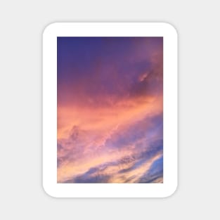 Pastel Pink, Purple Sunset Sky Magnet