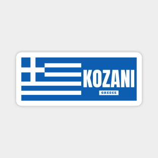 Kozani City with Greek Flag Magnet