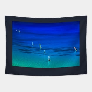 Surfing in Lefkada Tapestry