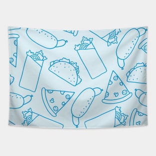 Fast food pattern Tapestry