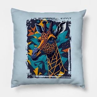 Giraffe animal wpap Pillow