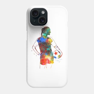 Female Soccer Player Phone Case