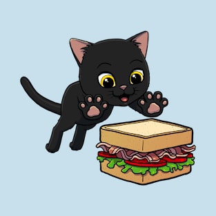 Bombay Cat excited to eat a BLT Sandwich T-Shirt