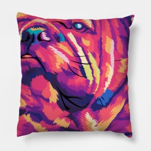 Great Bull Dog with PopArt Colour Pillow