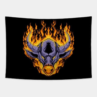 The dark buffalo Tapestry