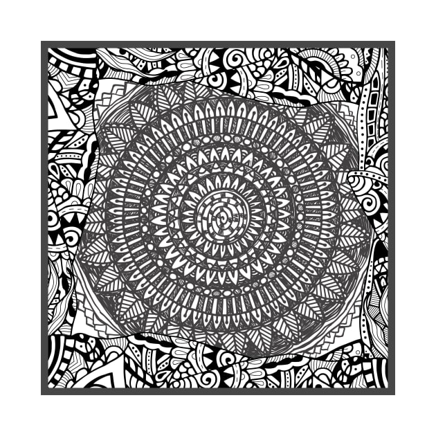 Zentangle mandala by ComPix