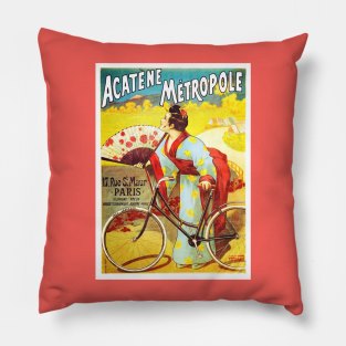 Acatene Metropole Bicycle Poster Pillow