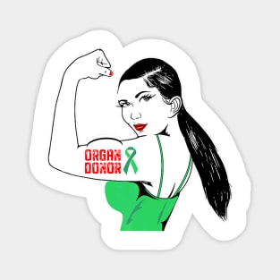 Organ Donor Women With Tattoo Organ Transplant Magnet