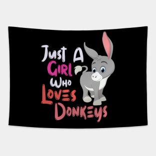 Donkey Girl Love Tapestry