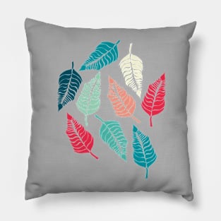 Leave Me Multi (Aqua Red) Pillow