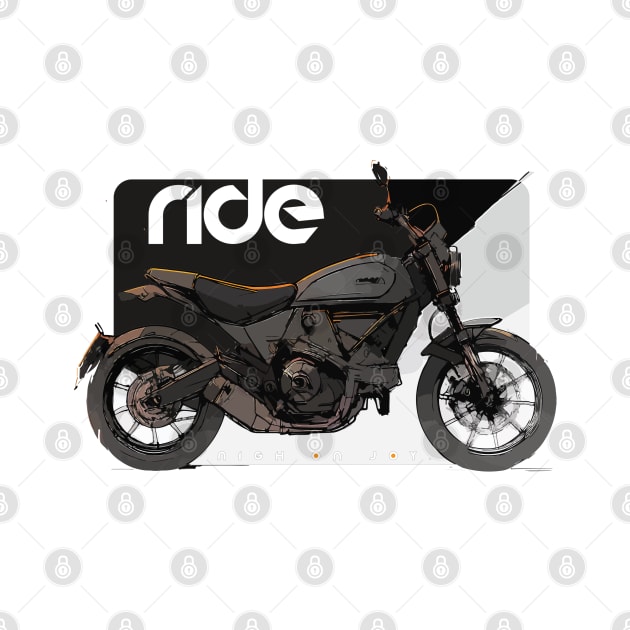 Ride Scrambler Icon dark cyber by NighOnJoy