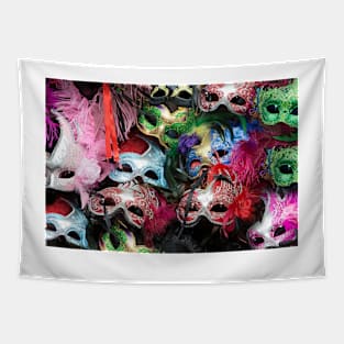 Mardi Gras Masks Tapestry