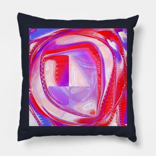 Red, purple and soft Pillow