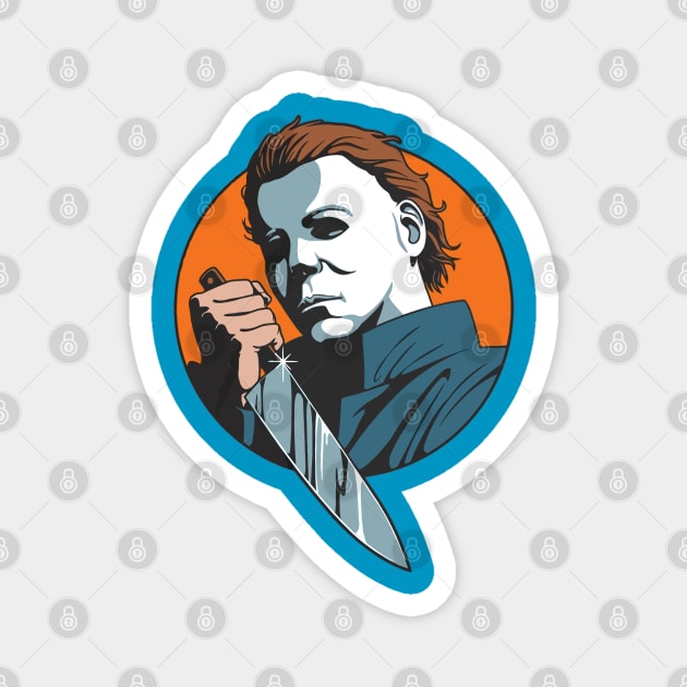 Halloween Slasher Dude Magnet by old_school_designs