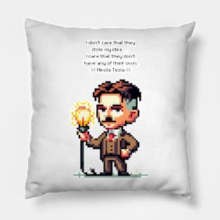 Nikola Tesla: Innovator's Wisdom Pillow