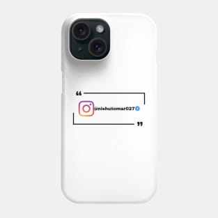 Instagram account with verification check Phone Case