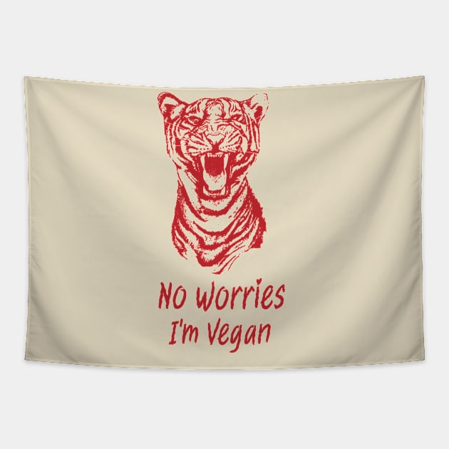 I'M Vegan Tapestry by Nubiana