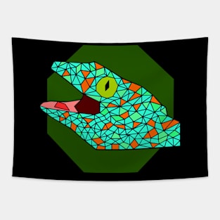 Geometric Tokay Gecko Tapestry