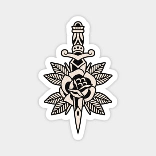 Rose dagger tattoo Magnet