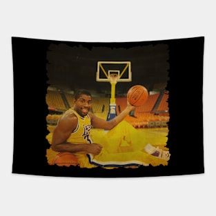 vintage magic johnson relax Tapestry