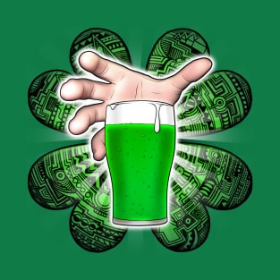 Shamrock Green Beer St Patrick's Day Irish Leprechaun T-Shirt