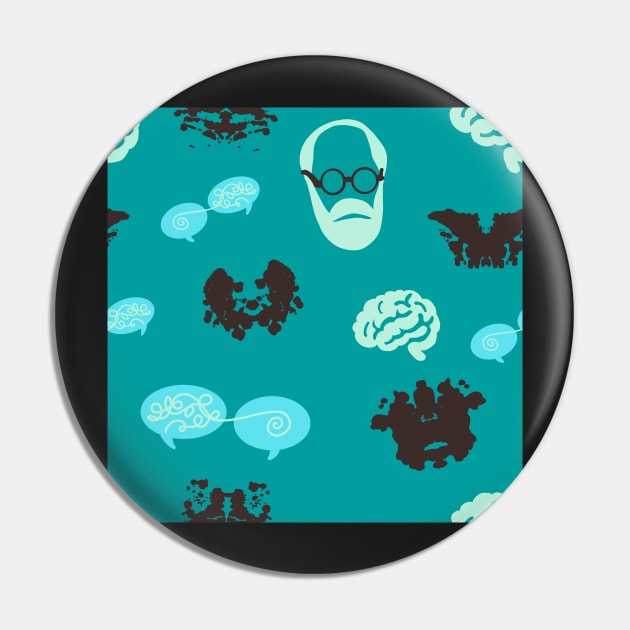 Psychology 101 Freud and Rorschach Pin by MSBoydston