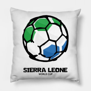 Sierra Leone Football Country Flag Pillow