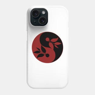 Yin and yang tea leaf Phone Case