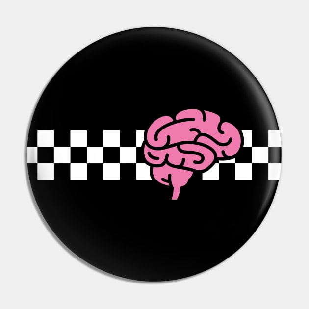 Brain Checked Pin by abtchlr