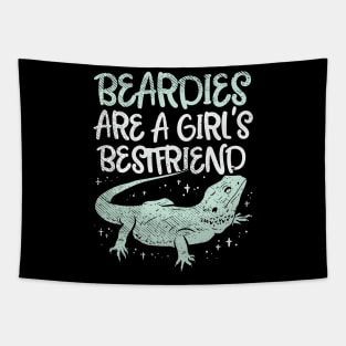 Beardies Are A Girl's Best Friend Tapestry