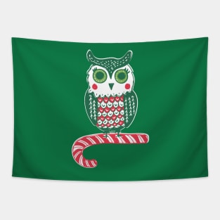 Festive Owl Tapestry