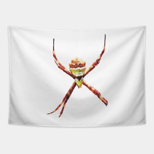 Silver Garden Orbweaver Spider Tapestry