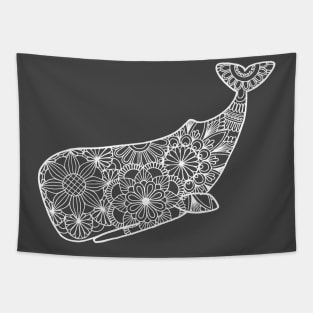 Whale (grey and white) Tapestry