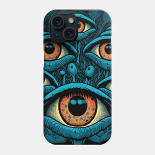 Psychedelic Mushrooms and With Eyes Surreal Trippy Nature Phone Case