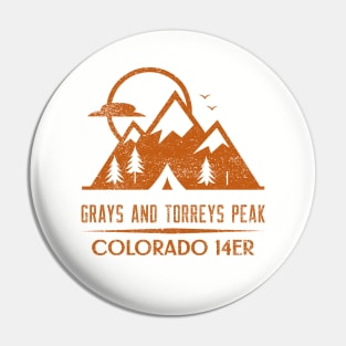 GRAYS AND TORREYS PEAK COLORADO 14ER Pin