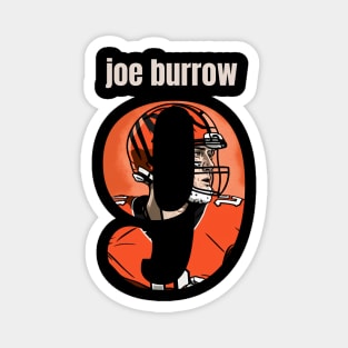 joe burrow cute graphic design Magnet