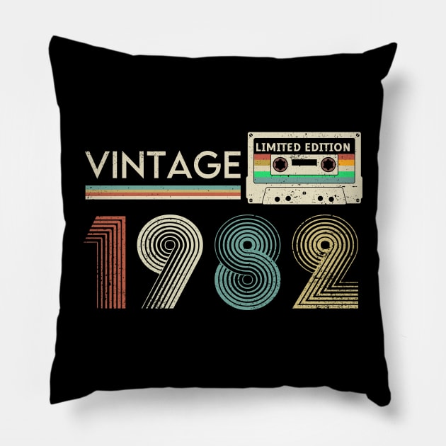 Vintage 1982 Limited Cassette Pillow by xylalevans